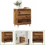 Vidaxl rangement salle � manger - buffet vieux bois 60x35x70 cm bois d'ing�nierie
