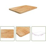 Vidaxl remplacement de planche - comptoir de salle de bain marron clair 60x40x2, 5 cm bois trait�