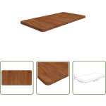Vidaxl remplacement de planche - comptoir de salle de bain marron fonc� 80x40x2, 5 cm bois trait�