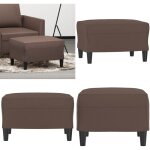 Vidaxl - repose - pied marron 60x50x41 cm similicuir - tabouret - repose - pied - pouf - meuble salon ...