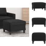 Vidaxl - repose - pied noir 60x50x41 cm similicuir - tabouret - repose - pied - pouf - meuble salon - ... Vidaxl - repose - pied noir 60x50x41 cm similicuir - tabouret - repose - pied - pouf - meuble salon - ...