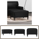 Vidaxl - repose - pied noir 70x55x41 cm similicuir - tabouret - repose - pied - pouf - meuble salon - ... Vidaxl - repose - pied noir 70x55x41 cm similicuir - tabouret - repose - pied - pouf - meuble salon - ...