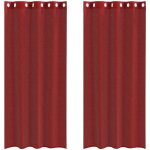 Rideaux en voile avec ?illets 2 pcs rouge bordeaux vidaxl