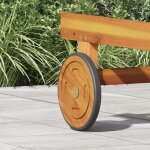 Vidaxl rouleur de soleil roues de rechange 2 pcs 20, 5 cm bois massif acacia