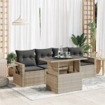 Vidaxl - salon de jardin 5 pcs avec coussins gris clair r�sine tress�e
