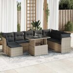 Vidaxl - salon de jardin 9 pcs avec coussins gris clair r�sine tress�e