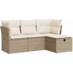 Vidaxl - salon de jardin avec coussins 4 pcs beige r�sine tress�e