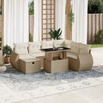 Vidaxl - salon de jardin avec coussins 8 pcs beige r�sine tress�e