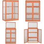 Serre bois 75x47x109 cm - serre de jardin - serre bois - serre froide - abri jardin - protection plantes ...