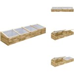 Serre bois de pin imprgn 200x50x35 cm - serre de jardin - serre bois - abri jardin - serres froides ...