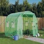 Serre avec cadre en acier vert 4 m² 2x2x2 m vidaxl Serre avec cadre en acier vert 4 m² 2x2x2 m vidaxl
