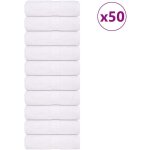 Serviettes de visage 50 pcs blanc 30x30 cm 360 g / m 100% coton - vidaxl