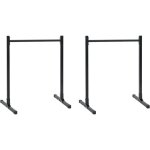 Vidaxl - stations de dips manuel 2 pcs noir 109 x 90 x 105 cm