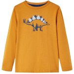 T - shirt enfants  manches longues ocre fonc 128