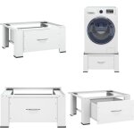 Vidaxl - socle pour machine à laver avec tiroir blanc - socle pour machine à laver - socles pour machine ... Vidaxl - socle pour machine à laver avec tiroir blanc - socle pour machine à laver - socles pour machine ...