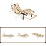 Vidaxl - sommier  lattes lectrique sans matelas avec 7 zones 80x200 cm - sommier lectrique - lit lectrique ...