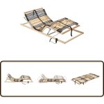 Vidaxl - sommier  lattes lectrique sans matelas avec 7 zones 80x200 cm - sommier lectrique - sommier ...