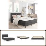 Vidaxl - sommier à lattes de lit sans matelas gris tissu 180x200 cm - cadre de lit - lit double - sommier ... Vidaxl - sommier à lattes de lit sans matelas gris tissu 180x200 cm - cadre de lit - lit double - sommier ...