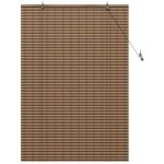 Vidaxl - store de fenêtre avec des rideaux marron 120 x 160 cm bambou Vidaxl - store de fenêtre avec des rideaux marron 120 x 160 cm bambou