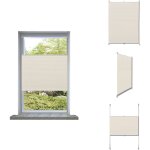 Store pliss 50x150 cm crme - store plisse - rideau intrieur - occultation lumire - dcor chambre ...