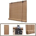Vidaxl - store roulant bambou marron 100x160 cm - stores vnitiens - rideaux occultants - dcoration ...