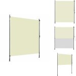 Vidaxl - store roulant d'extrieur 200 x 270 cm crme - store extrieur - stores verticaux - intimit ...