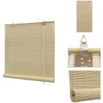 Vidaxl - store � rouleau bambou naturel 80x160 cm - stores v�nitiens - stores en bois - d�coration int�rieure ...