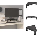 Support de moniteur d'angle noir 49x28x10, 5 cm - support de moniteur - support d'cran - meuble tv - ...