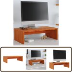 Vidaxl - support de moniteur marron miel 50x27x15 cm bois de pin solide - support d'écran - meuble tv ... Vidaxl - support de moniteur marron miel 50x27x15 cm bois de pin solide - support d'écran - meuble tv ...