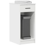Vidaxl - support de tour d'ordinateur avec tiroir blanc 35x45x77 cm Vidaxl - support de tour d'ordinateur avec tiroir blanc 35x45x77 cm