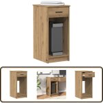 Vidaxl - support de tour d'ordinateur tiroir chêne artisanal 35x45x77 cm Vidaxl - support de tour d'ordinateur tiroir chêne artisanal 35x45x77 cm