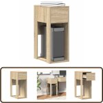 Vidaxl - support de tour d'ordinateur et tiroir chêne sonoma 30x44x74 cm Vidaxl - support de tour d'ordinateur et tiroir chêne sonoma 30x44x74 cm