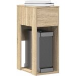 Vidaxl - support de tour d'ordinateur et tiroir chne sonoma 30x44x74 cm
