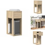 Vidaxl - support de tour d'ordinateur et tiroir ch�ne sonoma 30x44x74 cm - support de tour d'ordinateur ...
