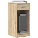 Vidaxl - support de tour d'ordinateur et tiroir chêne sonoma 35x45x77 cm Vidaxl - support de tour d'ordinateur et tiroir chêne sonoma 35x45x77 cm
