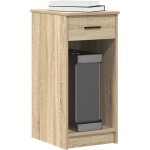 Vidaxl - support de tour d'ordinateur et tiroir chne sonoma 35x45x77 cm