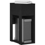 Vidaxl - support de tour d'ordinateur avec tiroir noir 30x44x74 cm