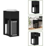 Vidaxl - support de tour d'ordinateur avec tiroir noir 30x44x74 cm - support de tour d'ordinateur - supports ...