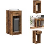 Vidaxl - support de tour d'ordinateur avec tiroir vieux bois 35x45x77 cm - support de tour d'ordinateur ... Vidaxl - support de tour d'ordinateur avec tiroir vieux bois 35x45x77 cm - support de tour d'ordinateur ...