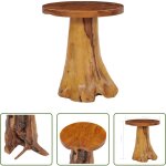 Vidaxl table d'appoint en bois - table basse 40x40 cm bois de teck massif