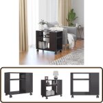 Vidaxl - table d'appoint gris brillant 70x35x55 cm bois d'ingnierie - table d'appoint - table basse ...