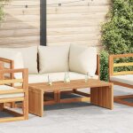 Vidaxl table d'appoint de jardin marron 110 x 55 x 35. 5 cm