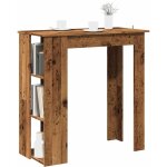 Table de bar avec tagre vieux bois bois d'ingnierie - vidaxl