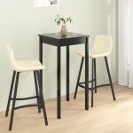 Table de bar mdf noir 55x55x107 cm vidaxl