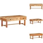 Vidaxl - table basse 100x50x40 cm bois d'acacia massif - table basse - meuble salon - table acacia - ...