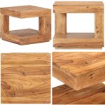 Vidaxl - table basse 45x45x40 cm bois d'acacia massif - table basse - meuble salon - acacia massif - ...