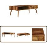 Vidaxl - table basse bois massif avec finition miel 110x50x37 cm - table basse - table d'appoint - meubles ... Vidaxl - table basse bois massif avec finition miel 110x50x37 cm - table basse - table d'appoint - meubles ...