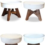 Vidaxl - table basse bois de récupération massif 60x45 cm blanc - table basse industrielle - table basse ... Vidaxl - table basse bois de récupération massif 60x45 cm blanc - table basse industrielle - table basse ...