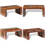 Table basse bois recycl - table basse - table d'appoint - mobilier vintage - dcoration intrieure - ...