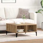 Vidaxl - table basse ch�ne artisanal 60 x 60 x 30 cm bois d'ing�nierie